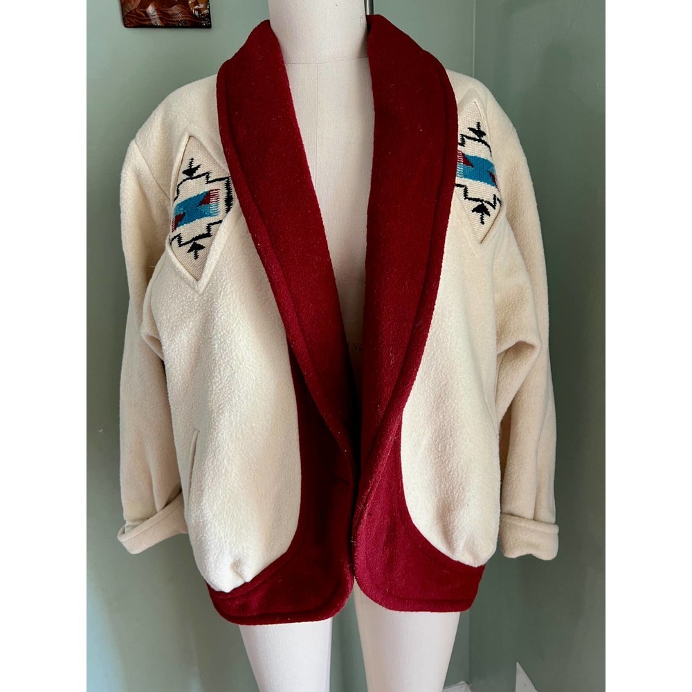 VNTG Golden Collection Pioneer Wear Genuine Chimayo Genuine Wool Jacket Womens S